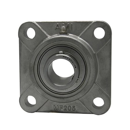 Ami Bearings Flange Block Bearing; 4 Bolt Square Flange Block; 1 in. Bore; 3.9 in. Bolt Circle Diameter MUCF205-16